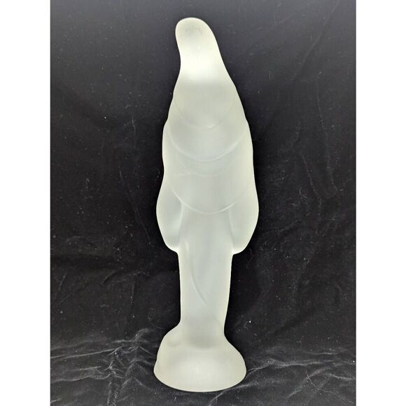Fostoria MCM Silver Mist Finish Glass Madonna Figurine Home Decor - Picture 1 of 7